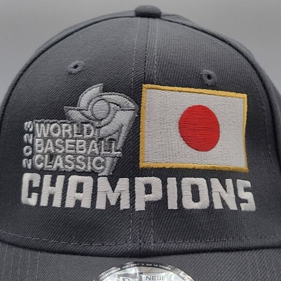Japan Baseball 2023 World Baseball Classic Champions Hat 9FORTY Gray New Era - Picture 2 of 11